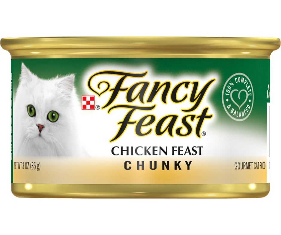 Purina Fancy Feast - All Breeds， Adult Cat Chunky Chicken Recipe Canne