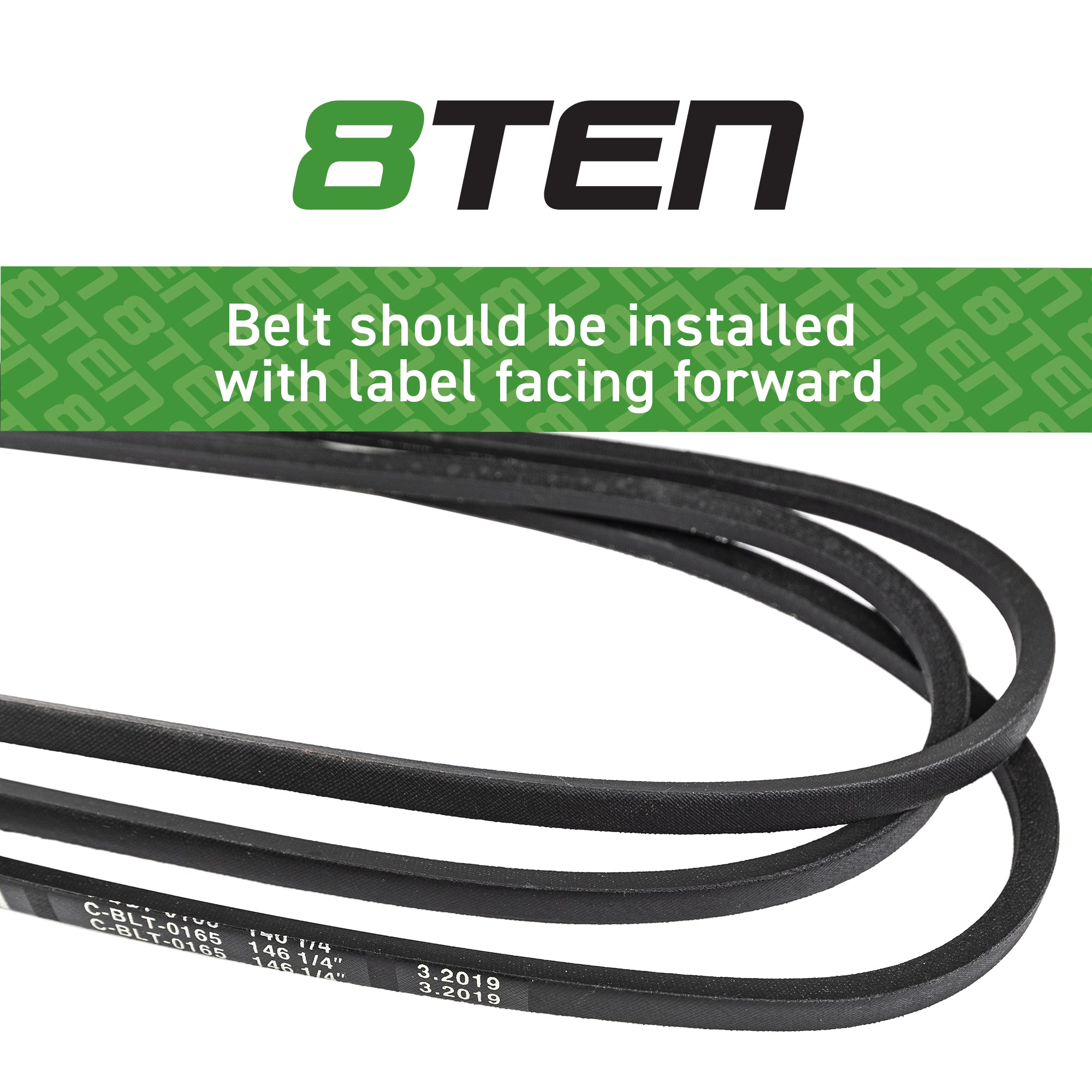 8TEN Deck Belt for John Deere X300 X304 X310 Z245 M154621 810-CBL2387T