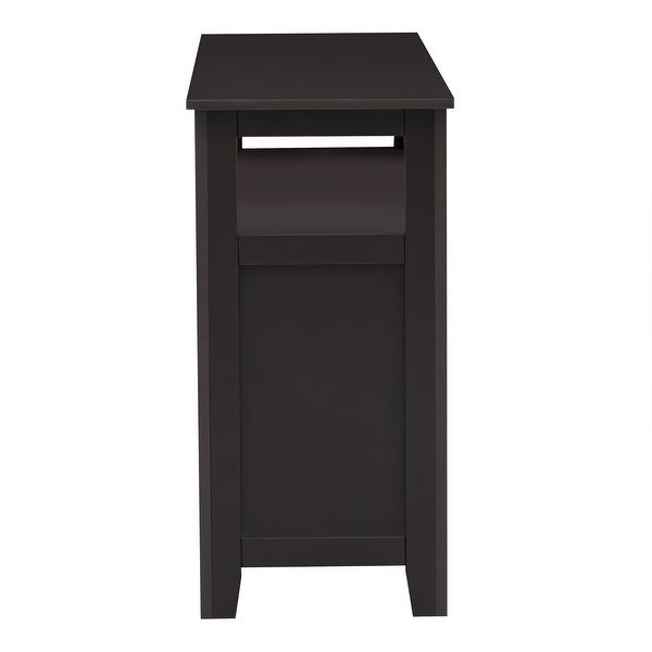 Multifunctional Console Table with Large Storage Capacity Cabinet， Sofa Table for Entryway with 2 Doors and 6 Storage Grids