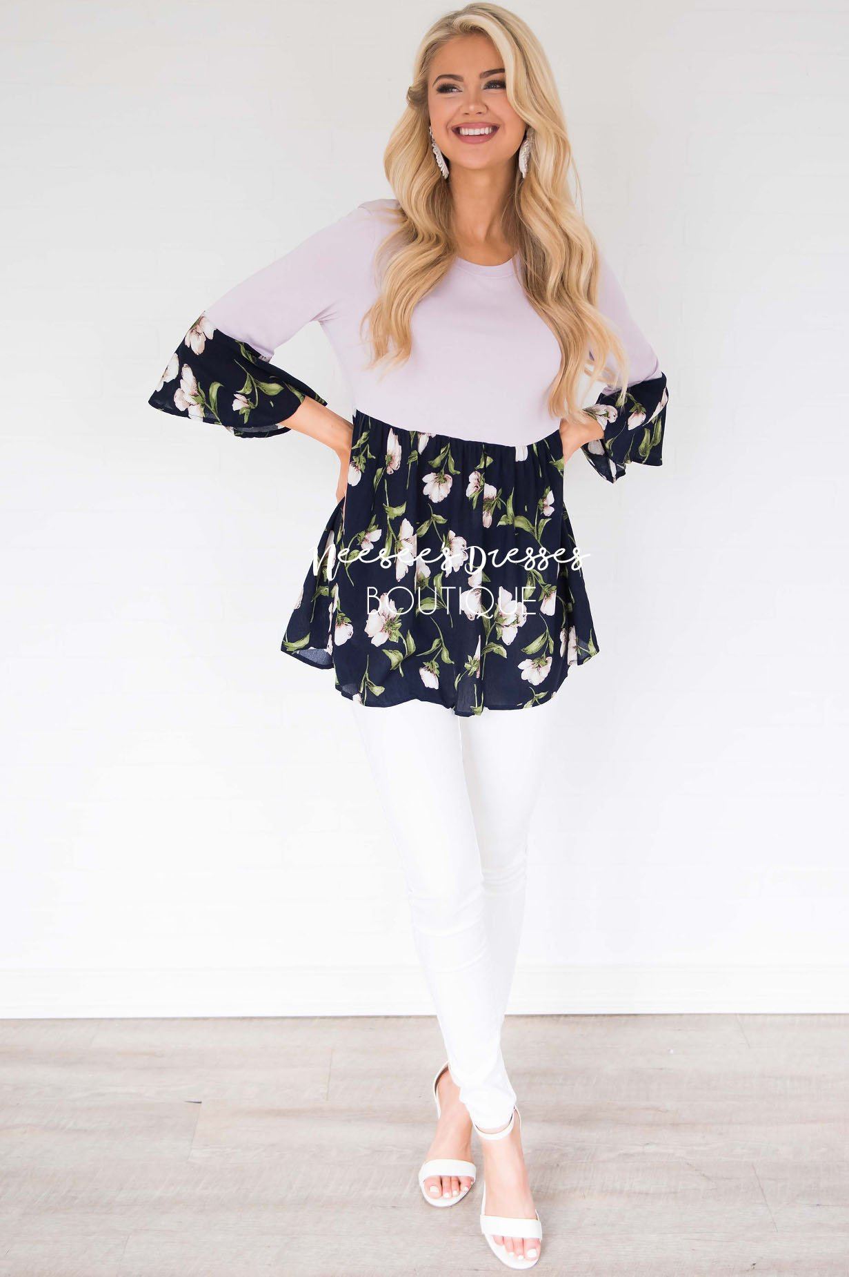 No Rain, No Flowers Floral Blouse