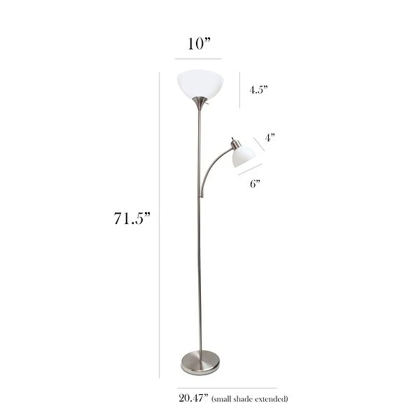 Porch and Den Brumback Floor Lamp with Reading Light