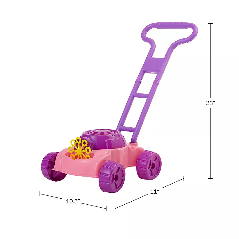 Hey! Play! Bubble Lawn Mower Push Toy Lawn Mower with Bubbles Included