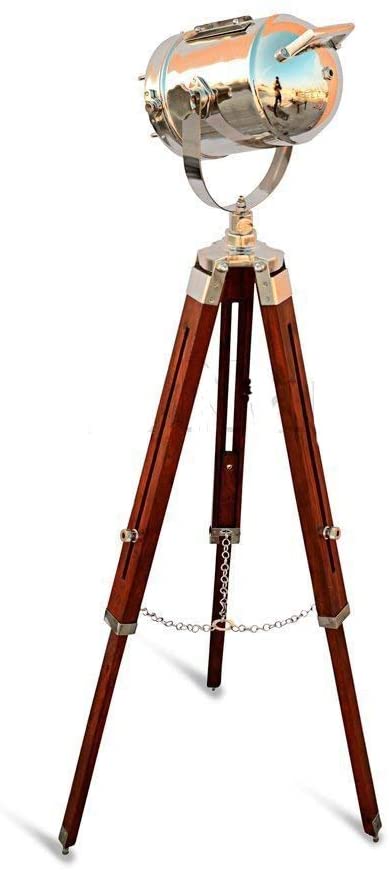 Designer Nautical Spotlight Collectable Searchlight Spot Light Studio Tripod Floor Lamp