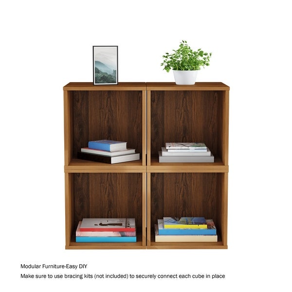 Hastings Home Minimalist Cube End Table - 15.75