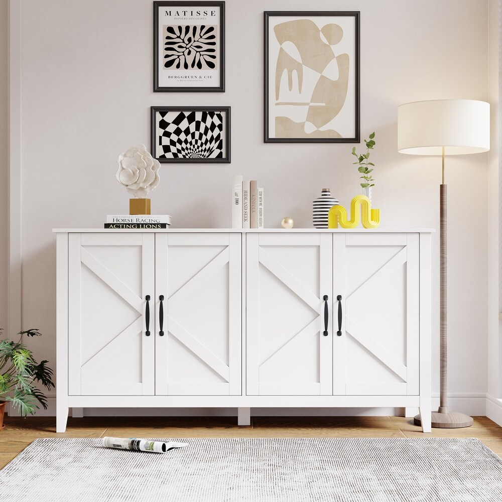 Freestanding Sideboard Storage Cabinet for Living Room Office Bedroom