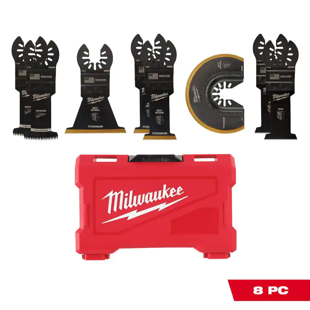 Milwaukee 49-10-9212 Oscillating Multi-Tool Blade Kit (8-Piece)