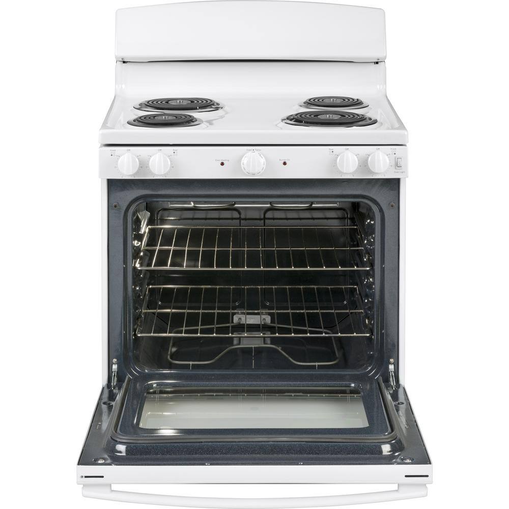 GE 30 in. 5.0 cu. ft. Electric Range in White JBS460DMWW