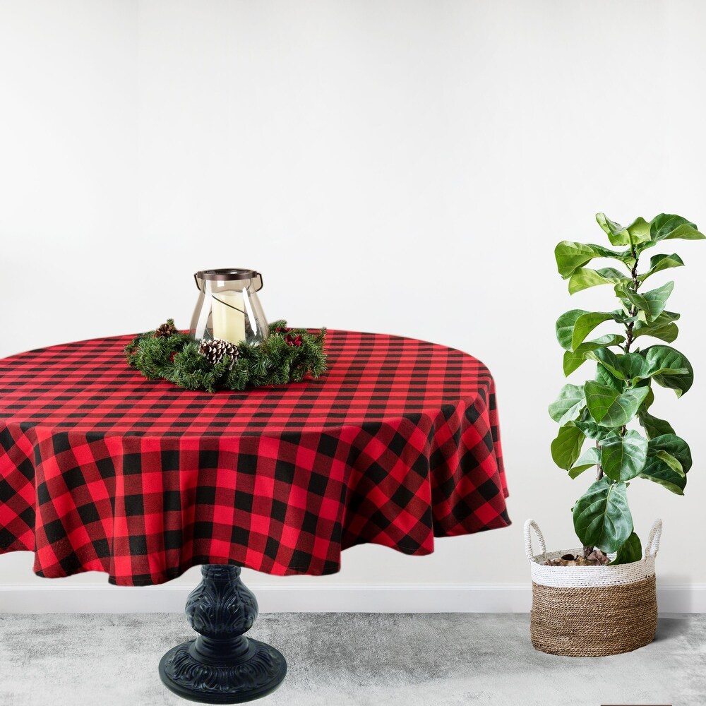 Fabstyles Buffalo Check High Quality Cotton Tablecloth