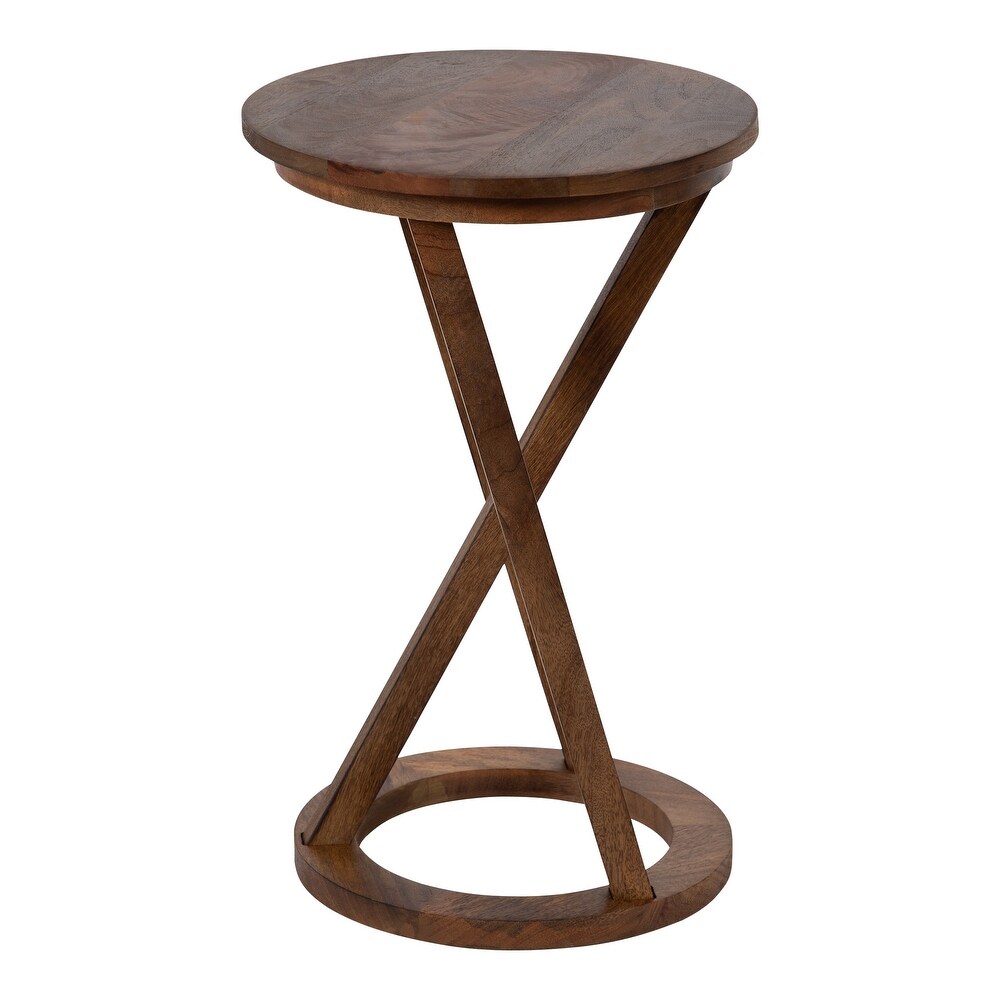 Kate and Laurel Aja Modern Wood Accent Table