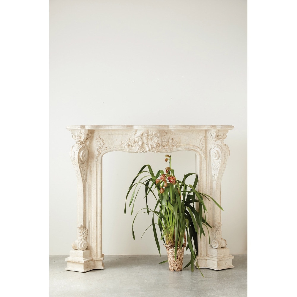 Decorative Wood Fireplace Mantel Ornate