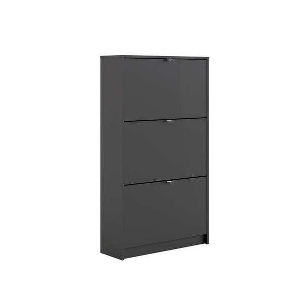 Porch and Den Cambria Scandinavian 3-Drawer Shoe Storage Cabinet - - 33673578