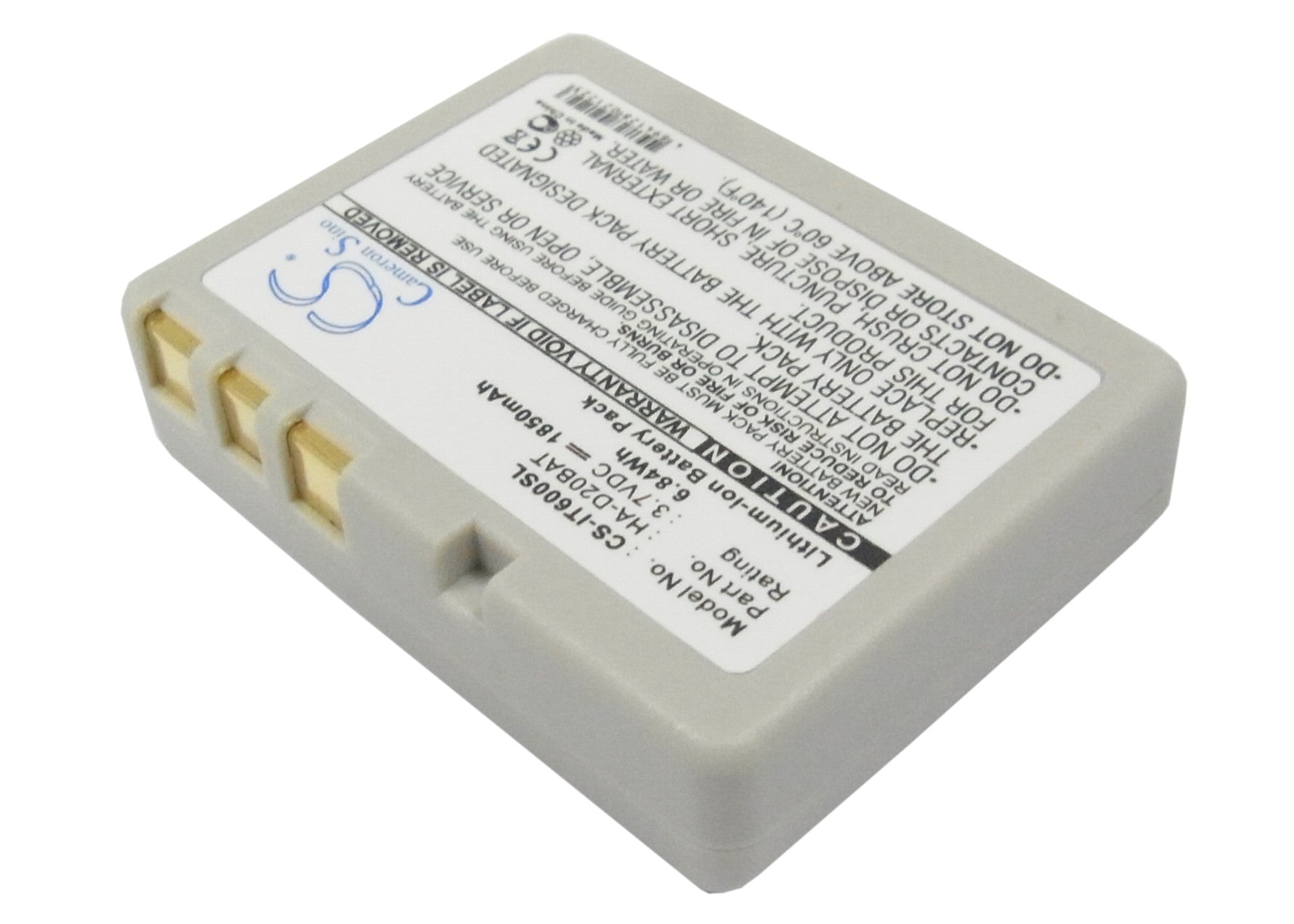 Casio IT300 IT600 IT800 IT800RGC65D I 1850mAh Replacement Battery BatteryClerkcom Barcode