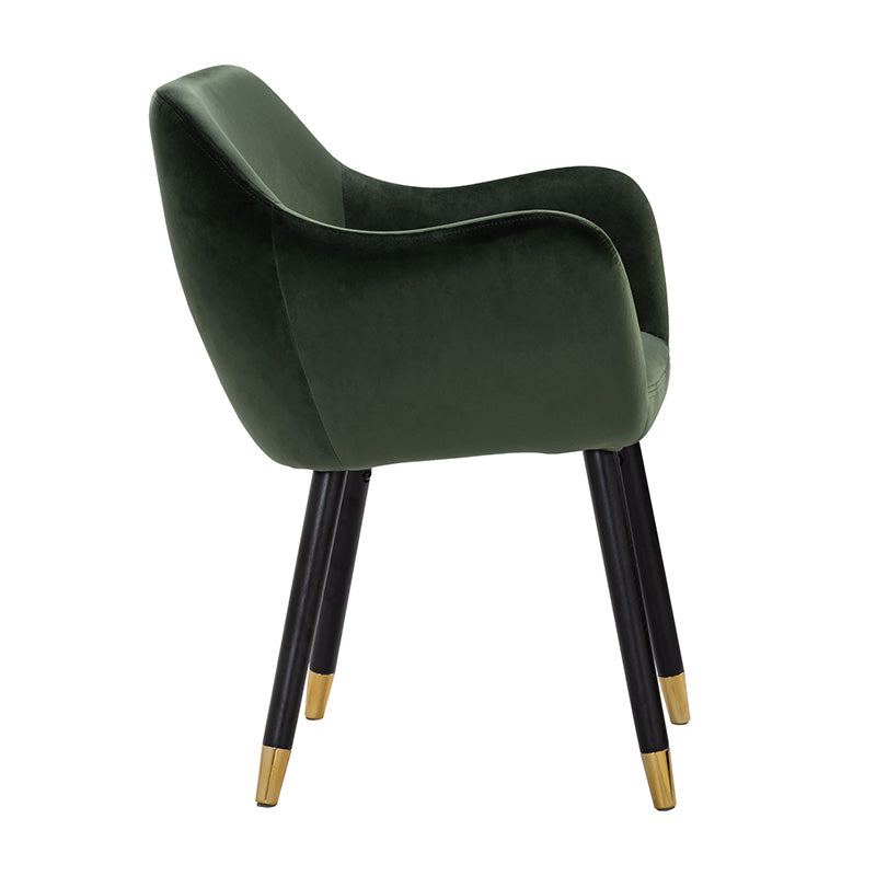 AILIN Armchair Chair - Olive & Black