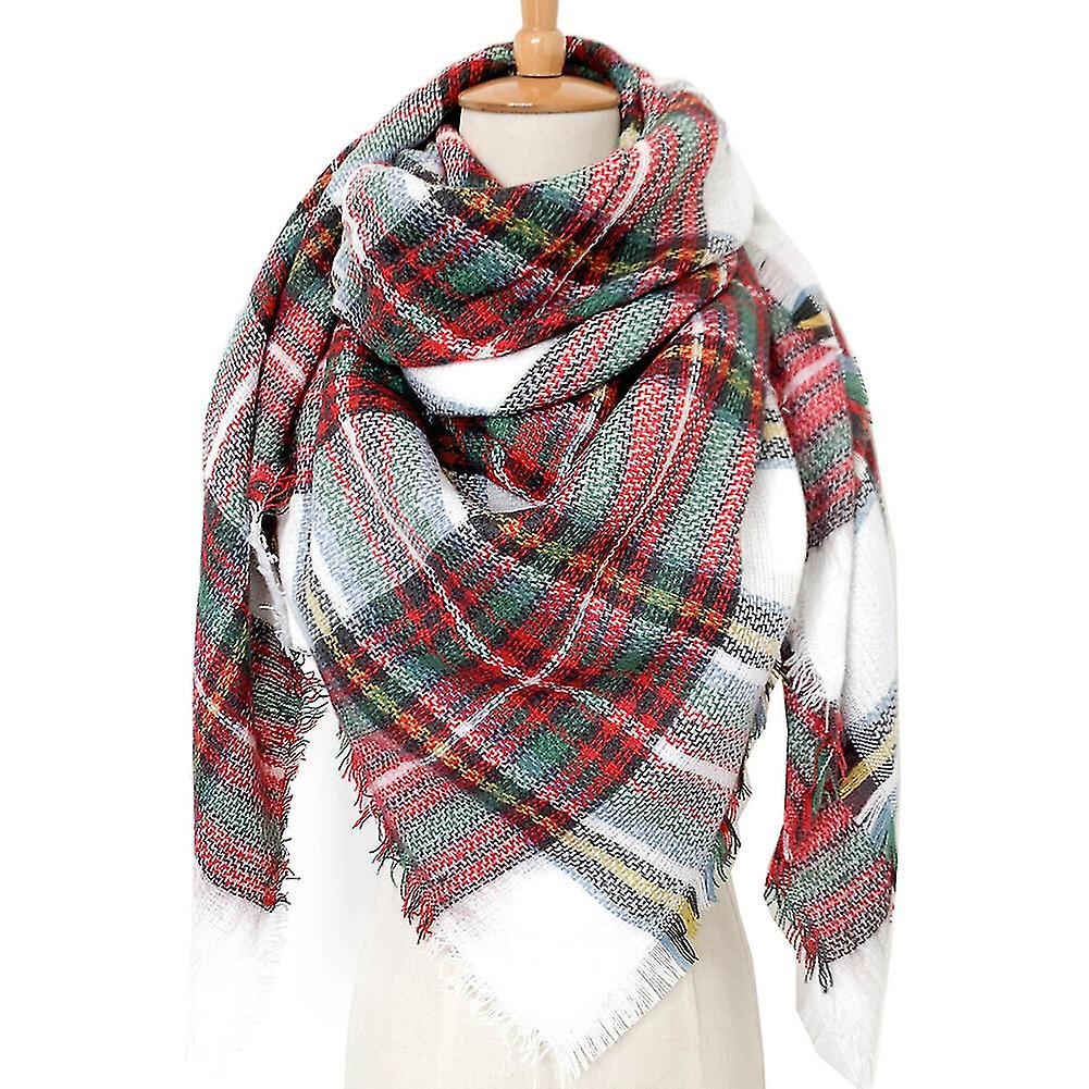 Women's Winter Large Plaid Check Scarf Wraps