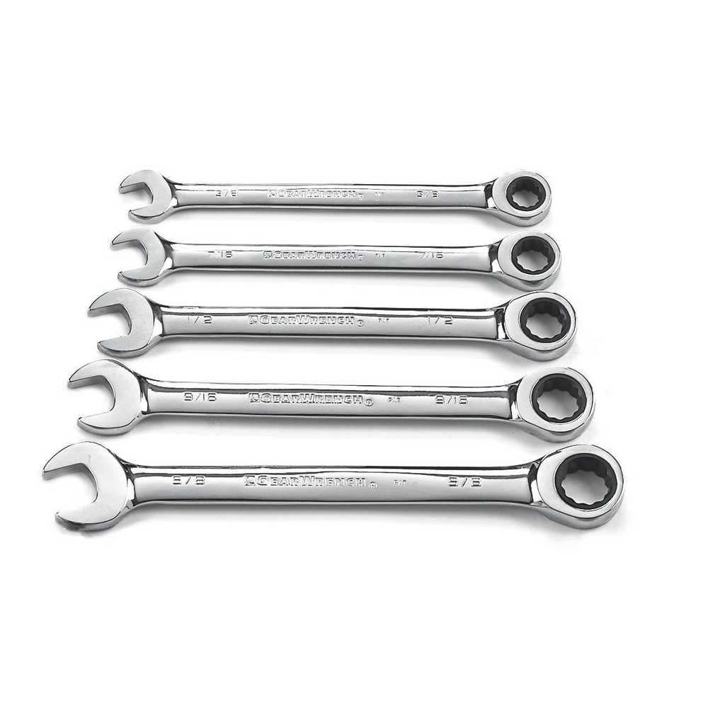 GEARWRENCH 93005 Ratcheting Wrench Set 5 Pc. 93005 from GEARWRENCH