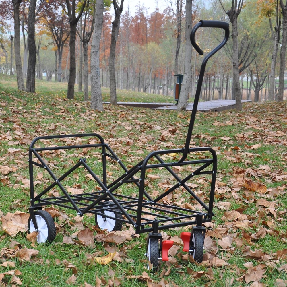 Outdoor Utility Folding Wagon Shopping Beach Cart