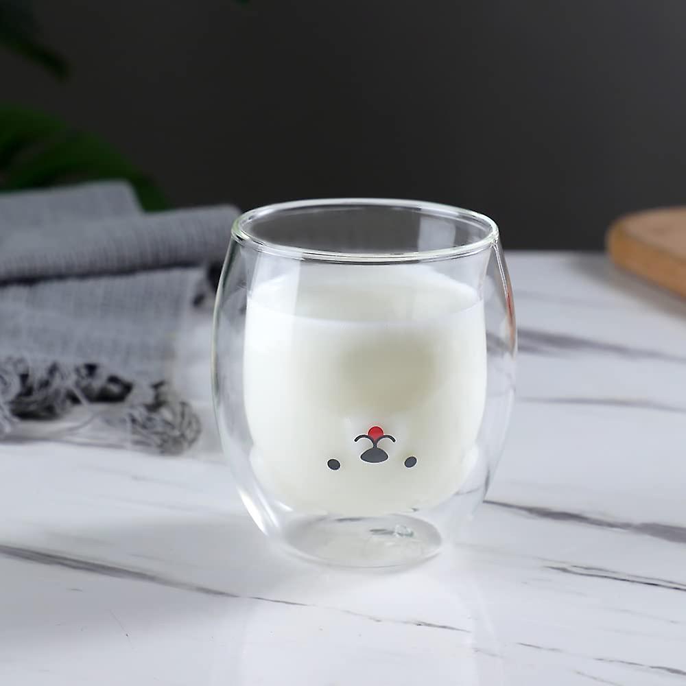 Dog Mug Cute Mugs Glass Double Wall Insulated Glass Espresso Cup， Coffee Cup， Tea Cup， Milk Cup，kawaii Gift For Office And Personal Birthday Christmas