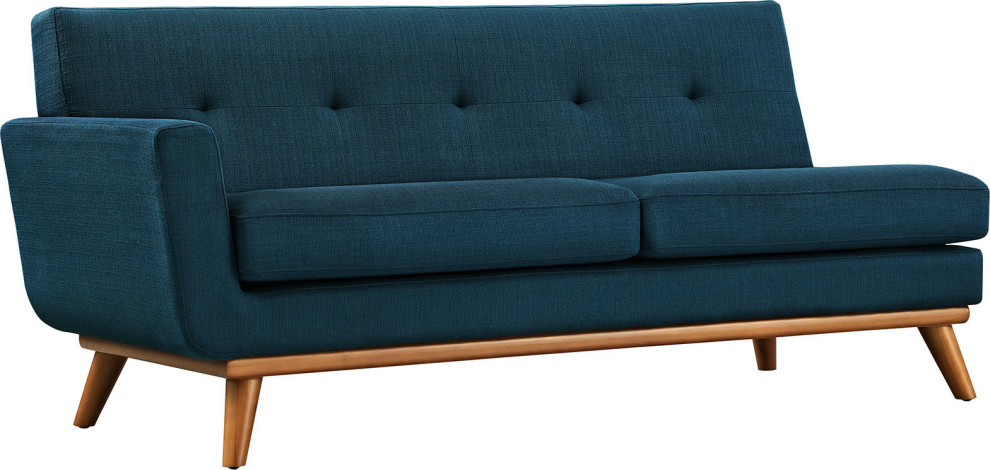 Jayden Left Arm Loveseat   Midcentury   Loveseats   by HedgeApple  Houzz