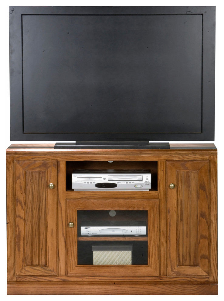 Heritage 45.5 quotTall TV Cart   Transitional   Entertainment Centers And Tv Stands   by Eagle Furniture  Houzz