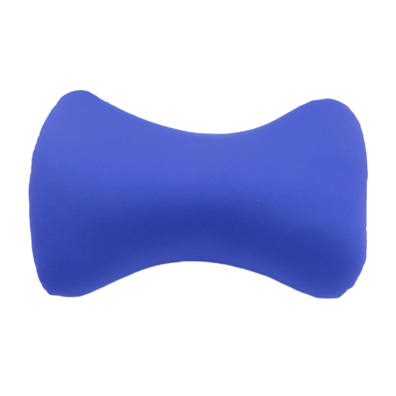 Microbead Back Cushion Neck Support Roll Pillow , 38x20cm Blue