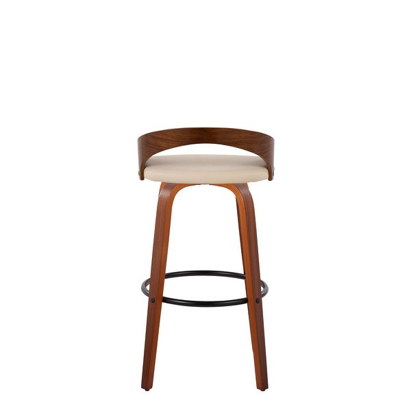 Carson Carrington Stavanger Mid-century Modern Fixed-Height Bar Stool (Set of 2)