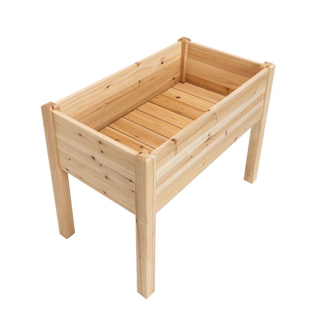 Outdoor Essentials Homestead 18 in. x 36 in. Cedar Elevated Garden Planter (Tool Free) 472541