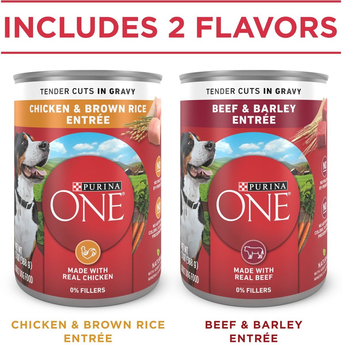 Purina ONE SmartBlend Tender Cuts in Gravy Variety Pack Wet Dog Food