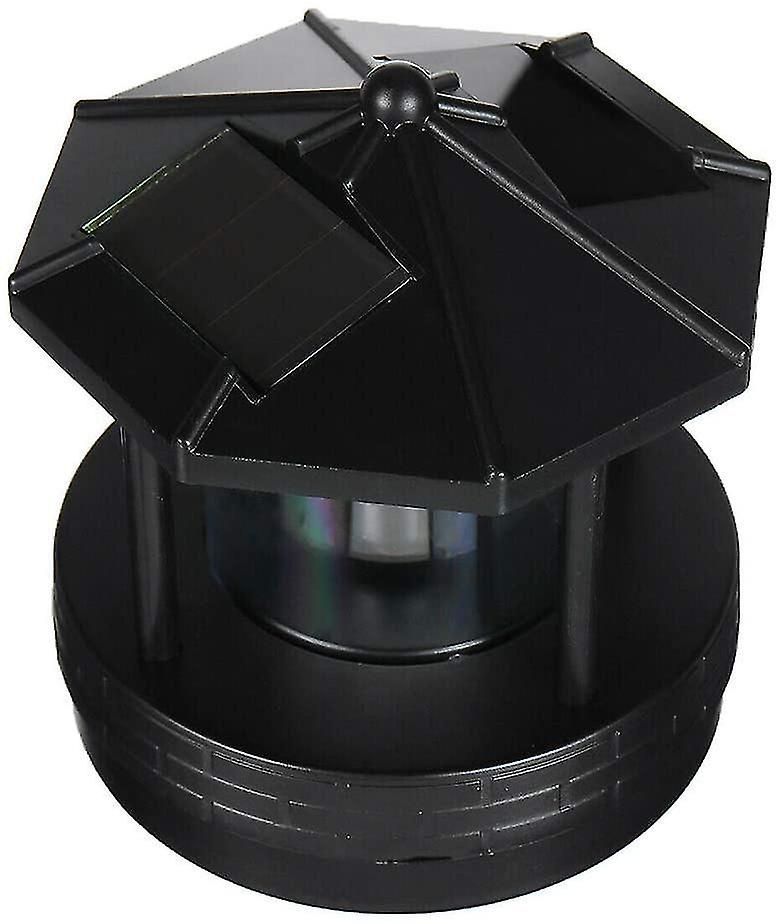 Solar Powered Lighthouse - Decorative Rotating Outdoor Waterproof Led Solar Light Beacon Tower For Garden Lawn Patio Yard