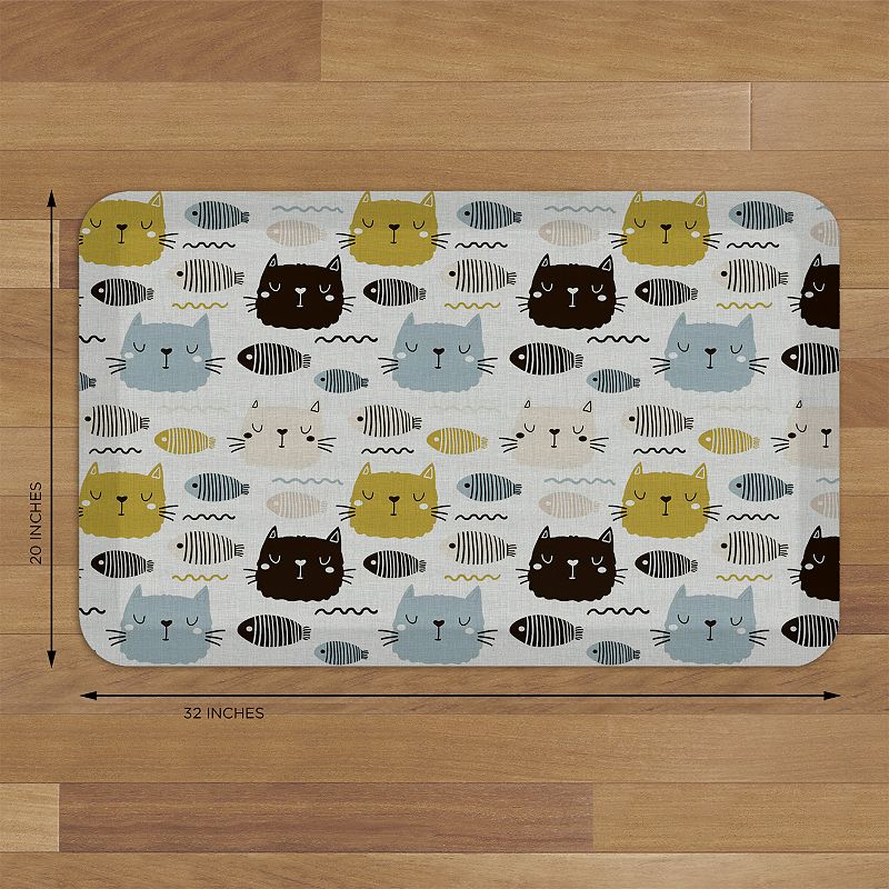 GelPro Designer Comfort Mat - Leo Grey Fish 20 x 32