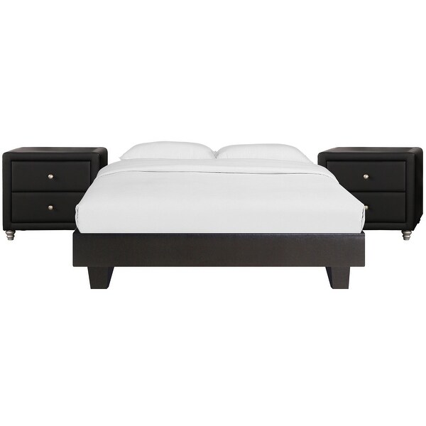 Acton Low-Profile Platform Bed with nightstand - - 30885432