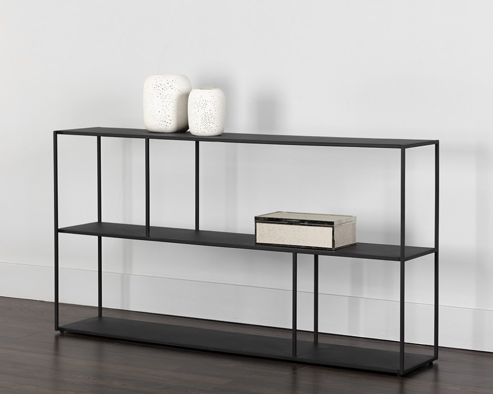 Eiffel Low Bookcase  Large   Industrial   Bookcases   by Sunpan Modern Home  Houzz