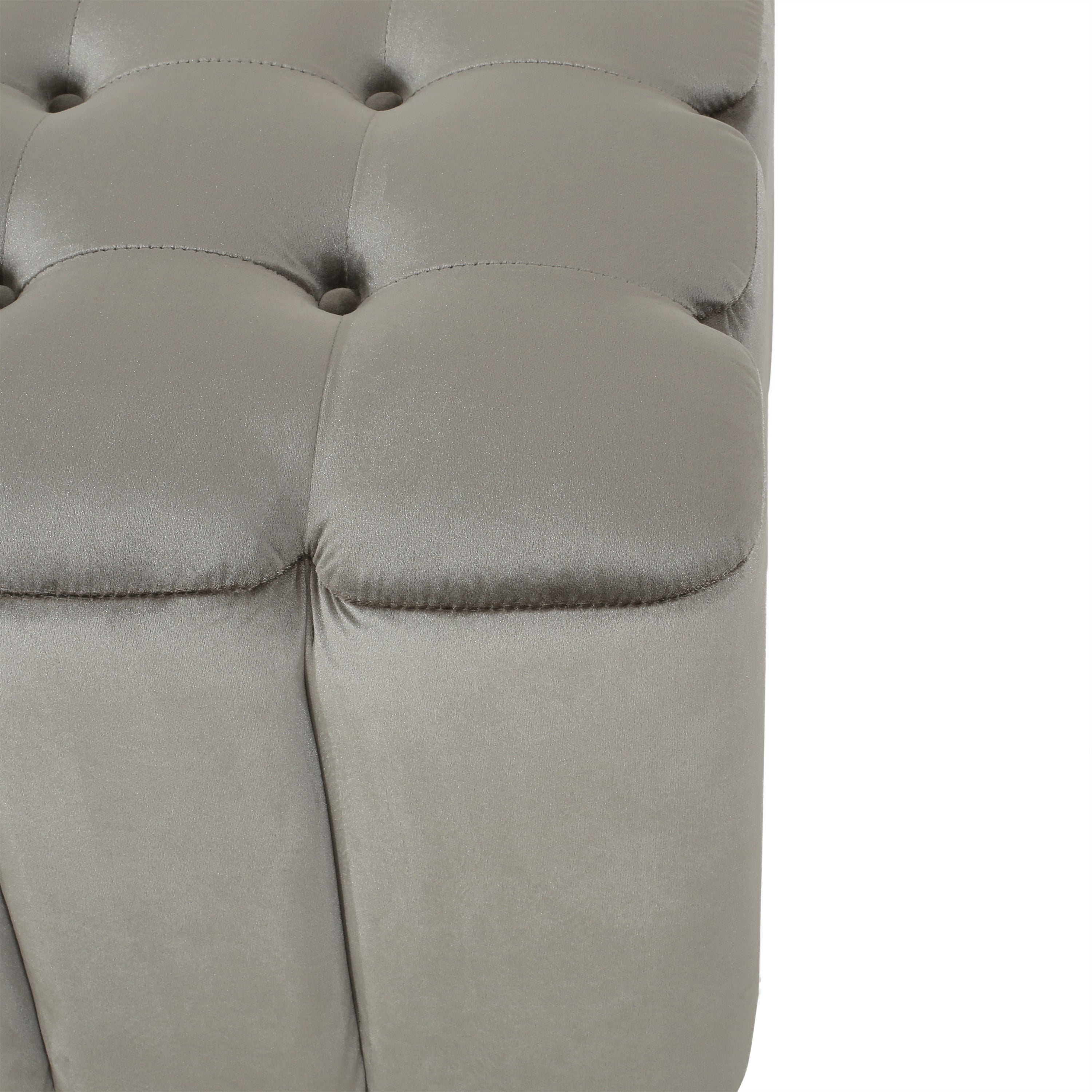 Fairfax Modern Glam Velvet Tufted Ottoman