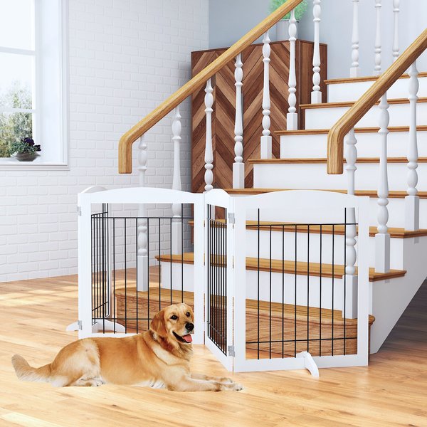 Pawland Freestanding Foldable Wire Dog Gate