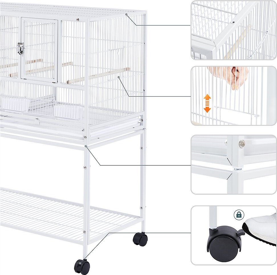 Yaheetech Stackable Wide Divided Breeder Bird Cage