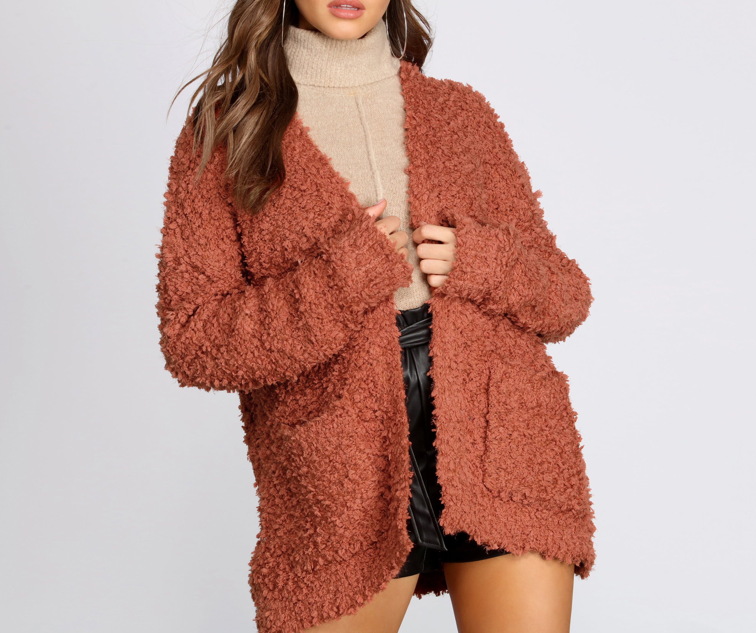 Fuzzy Popcorn Cardigan