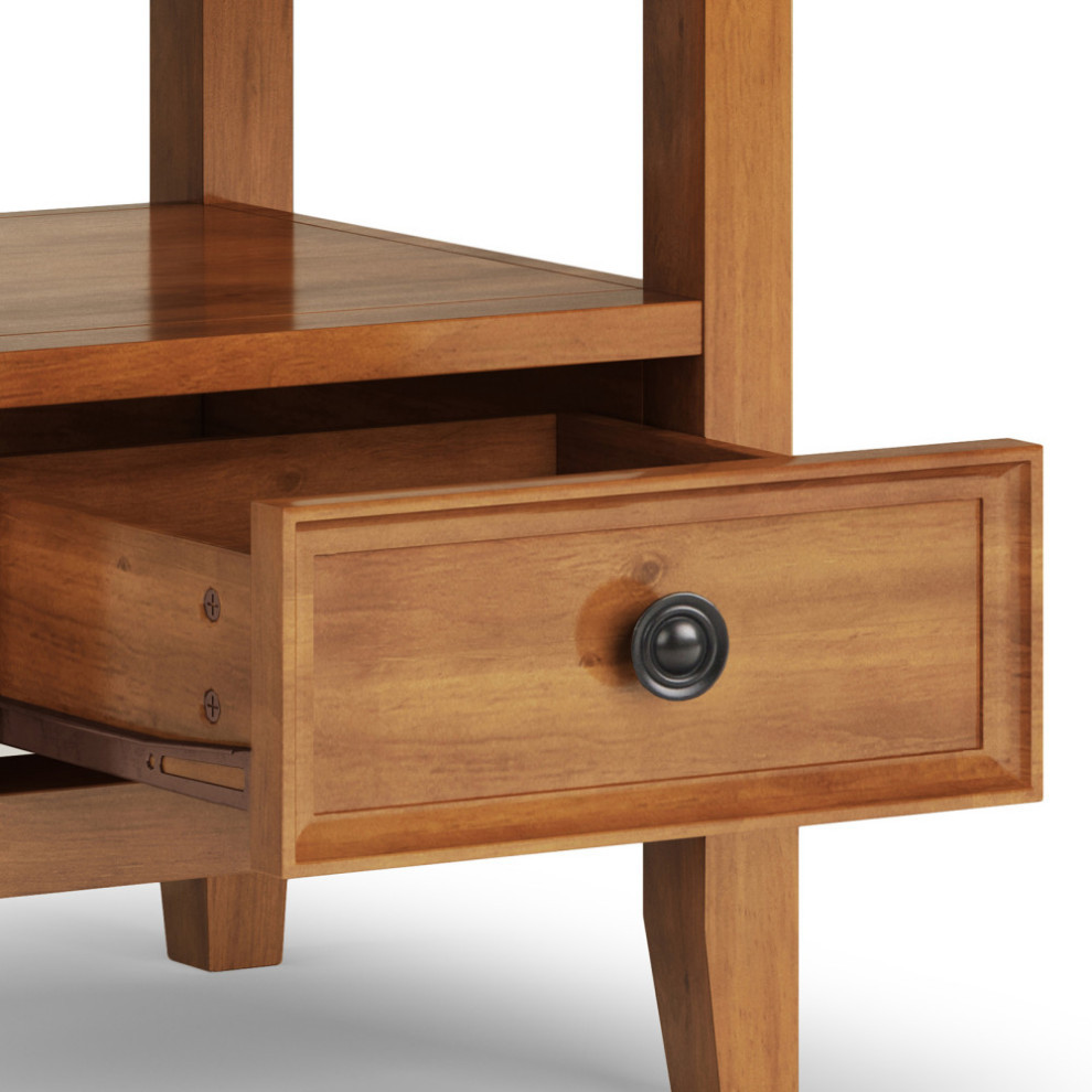 Amherst Solid Wood End Table   Transitional   Side Tables And End Tables   by Simpli Home Ltd.  Houzz