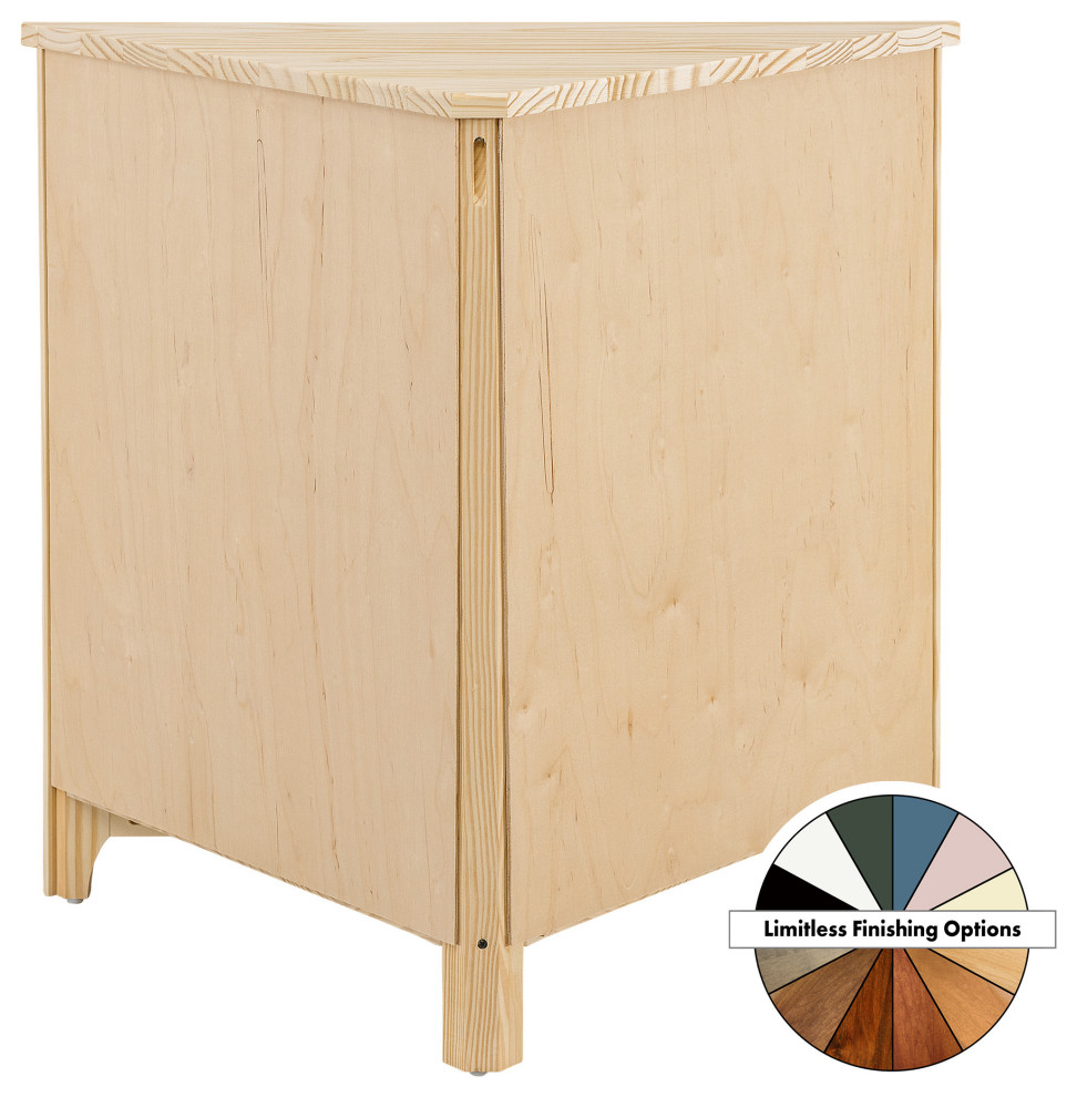 Solid Wood Corner Cabinet   Transitional   Accent Chests And Cabinets   by Arch+Haven  Houzz