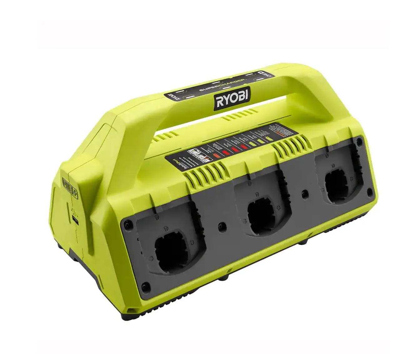 RYOBI P135 ONE+ 18V 6-Port Dual Chemistry IntelliPort SUPERCHARGER with USB Port