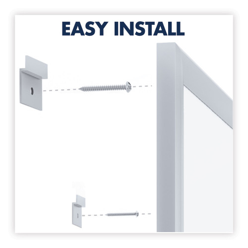 Quartet Classic Series Total Erase Dry Erase Board， 60 x 36， Silver Aluminum Frame (S535)