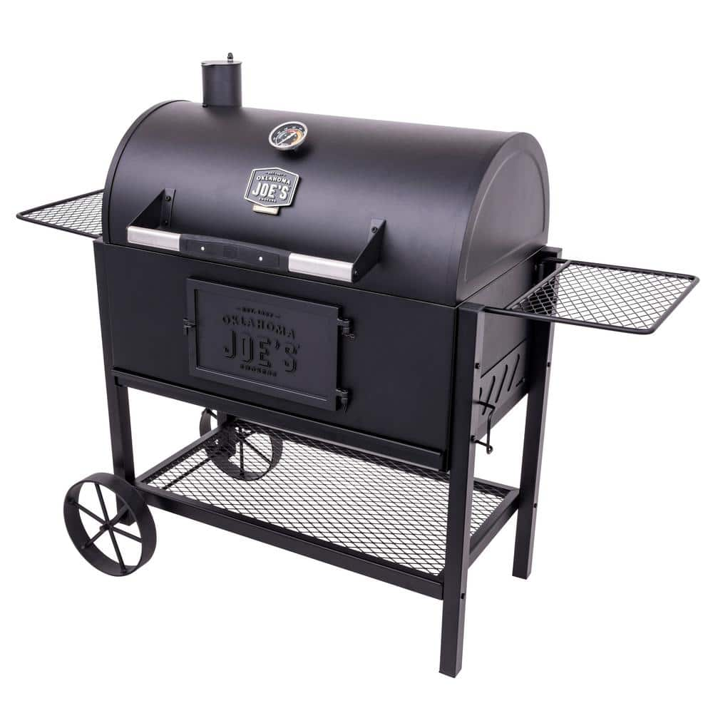 OKLAHOMA JOE'S Judge Charcoal Smoker Grill in Black with 540 sq. in. Cooking Space 19302087