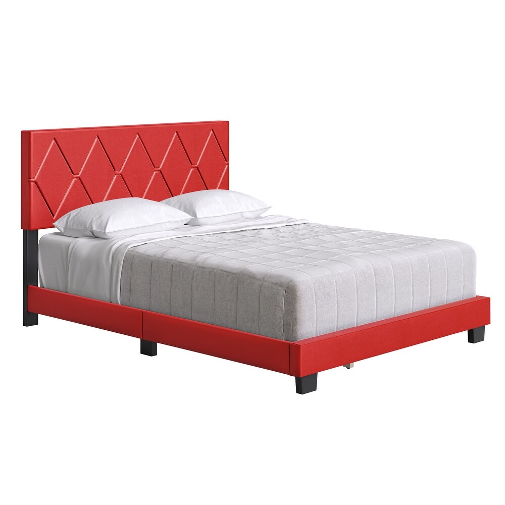 Boyd Sleep Charlat Faux Leather Upholstered Bed Frame