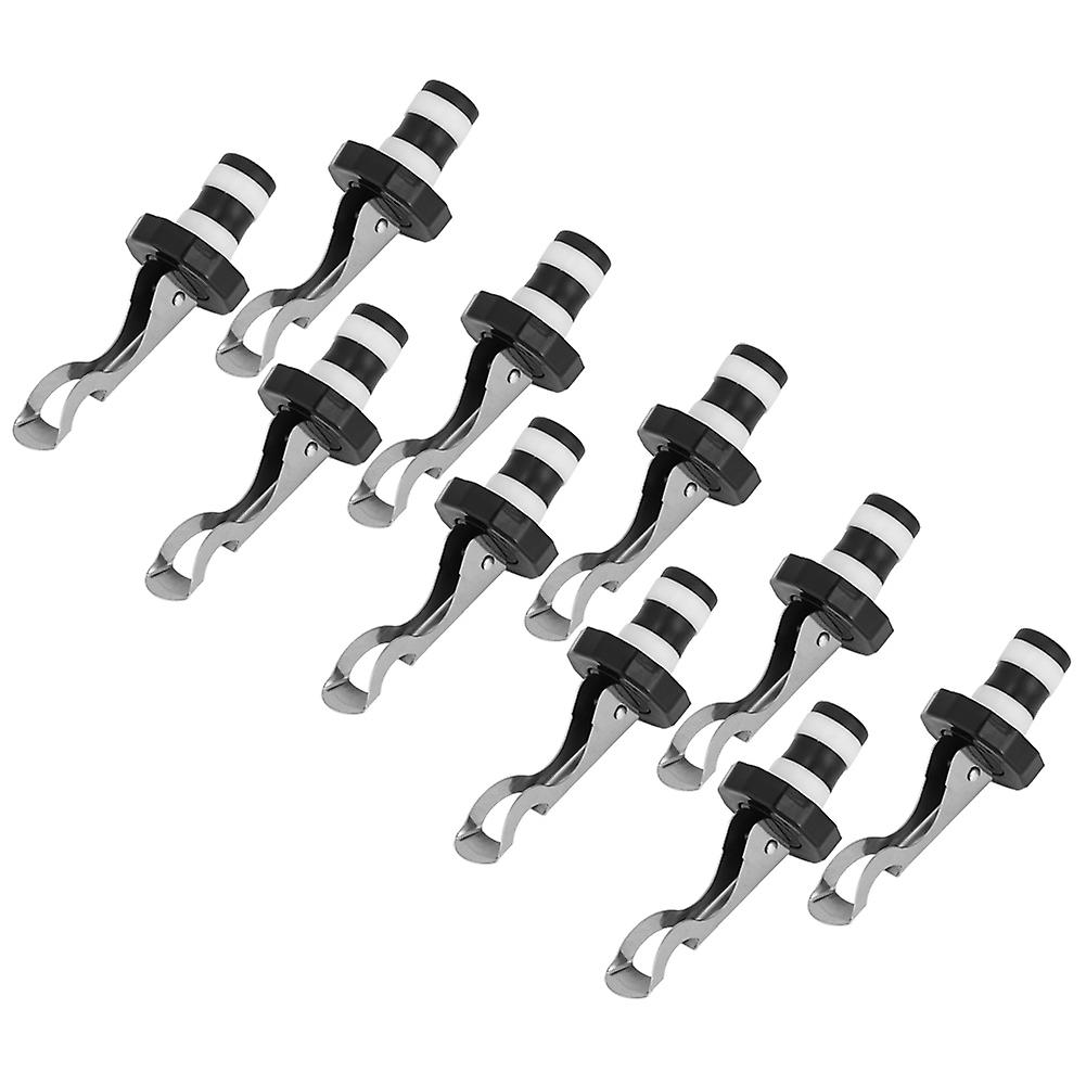 10pcs Wine Bottle Stopper Champagne Stopper Reusable Wine Vacuum Plug Tool Bar Kitchen Accessories