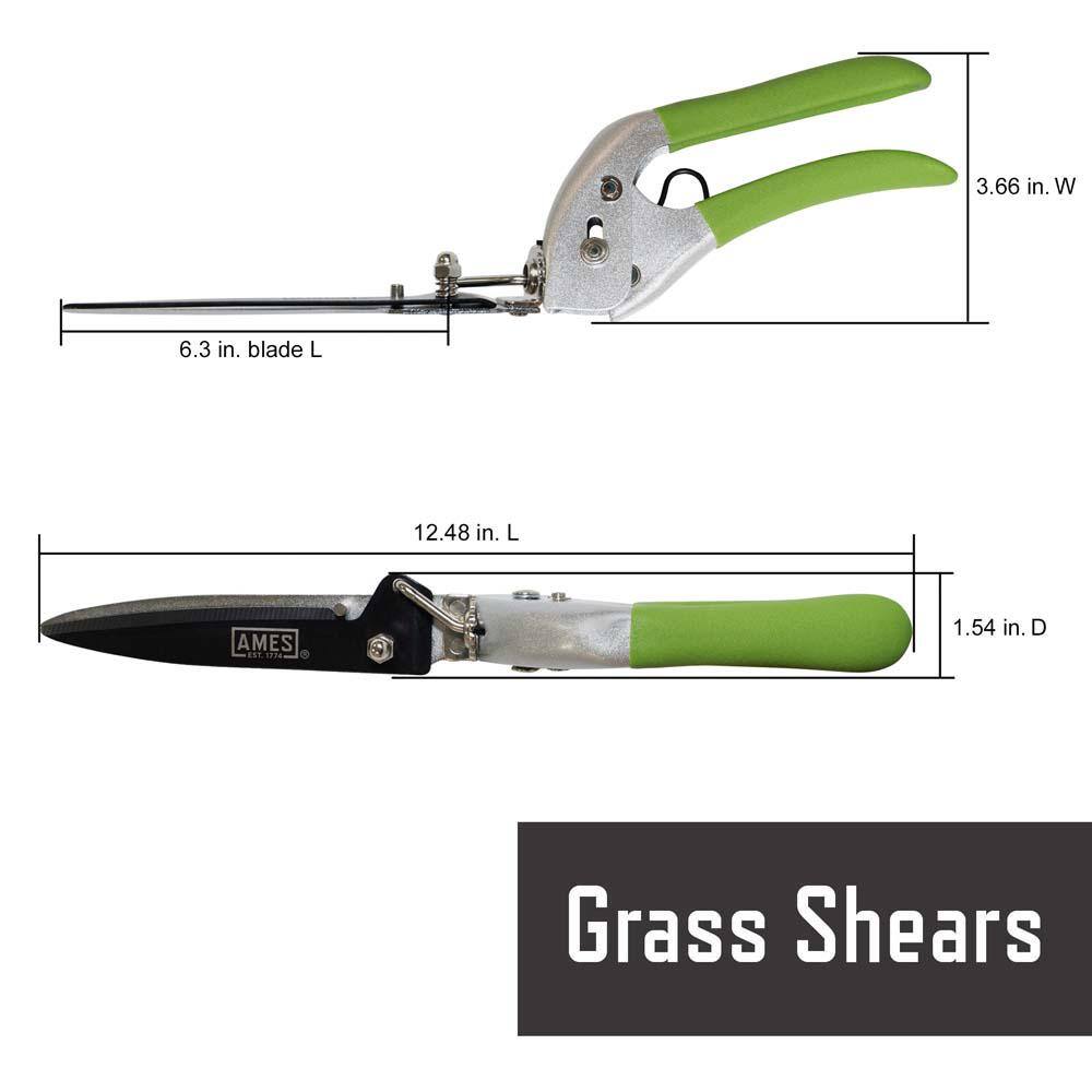 Ames 7.09 in. Pruning Shears Kit with Case (4-Piece) 20213344