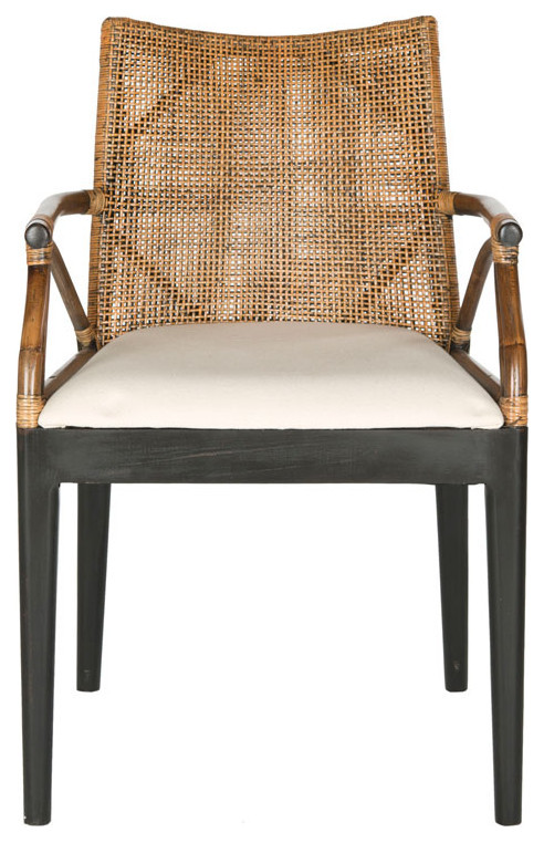 Vanna Arm Chair Brown/White Cushion   Tropical   Dining Chairs   by V.S.D Furniture  Houzz