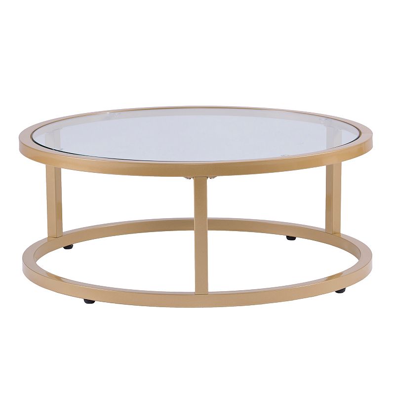 Southern Enterprises Errolaon 2-Piece Nesting Coffee Table Set