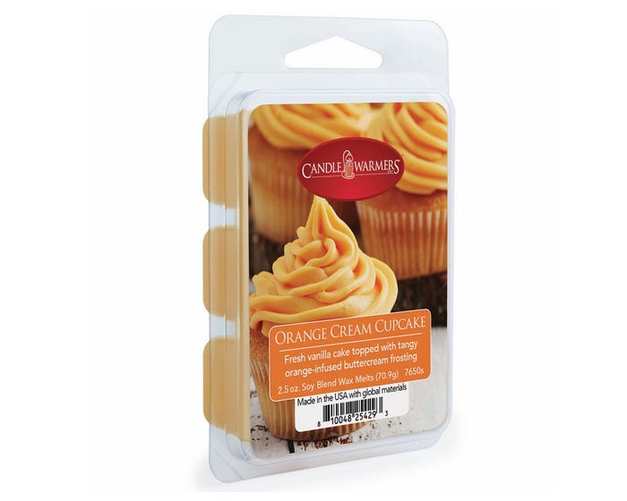 Candle Warmer Etc. Orange Cream Cupcake Classic Wax Melt， 2.5 oz.- 7650s-RK