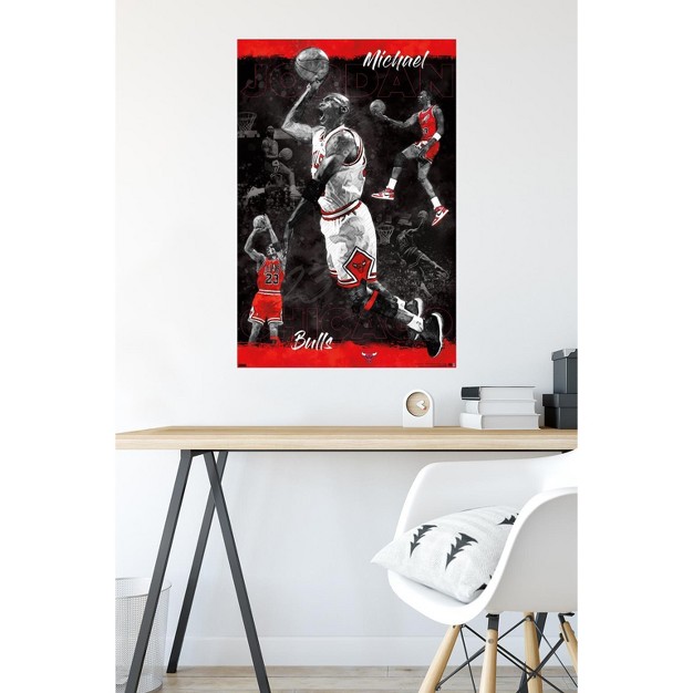 Trends International Michael Jordan Sketch Unframed Wall Poster Prints