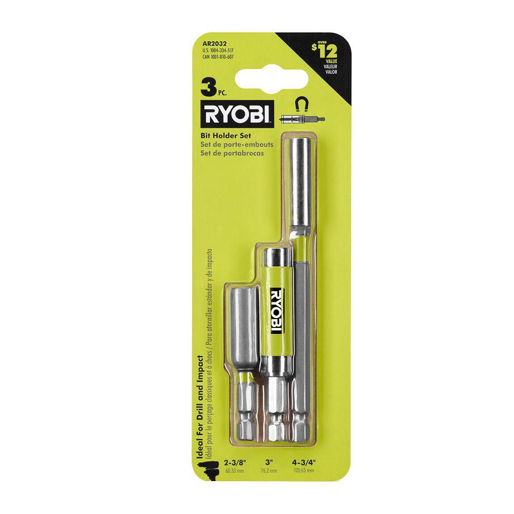 RYOBI Impact Rated Bit Holder Set (3-Piece) AR2032