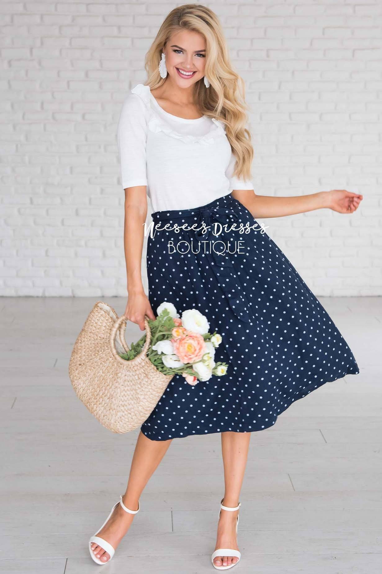 Wildest Dreams Polka Dot Skirt