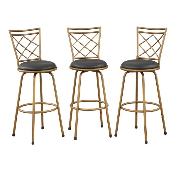 Simple Living Alyssa Adjustable Height Swivel Stools (Set of 3)